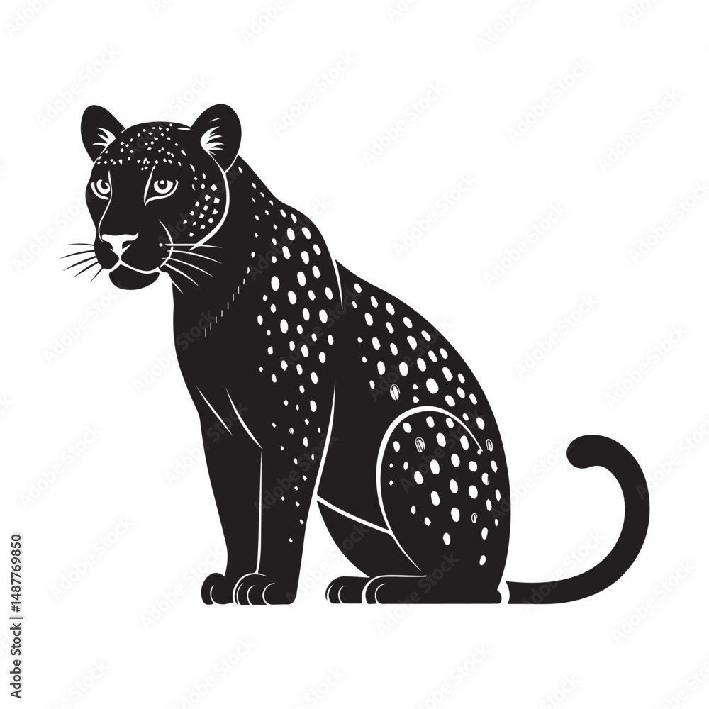 Fototapeta premium vector illustration of a cheetah
