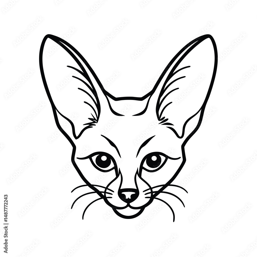 Fototapeta premium vector illustration of a cat