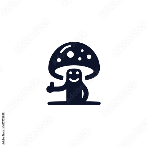 Mushroom man logo
