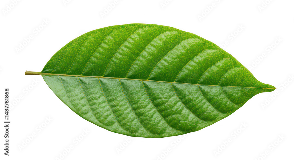Obraz premium Closeup green leaf detail