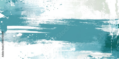 Artistic depiction of a cross in various teal hues, characterized by a rough texture, and positioned on a background that leaves room for the inclusion of text, including scripture, quotes, or lyrics