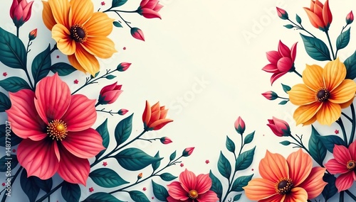 Interlocking floral elements forming a wallpaper design, curl, background, elegant