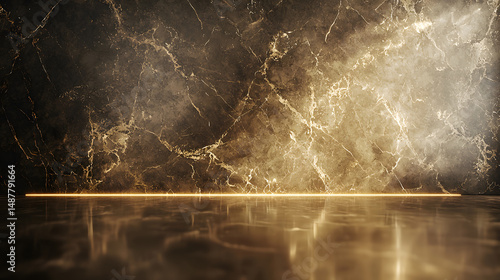 Elegant polished stone background luxury marble surface muted gold environment sophisticated design concept