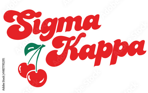 Sigma kappa vector graphics illustration file