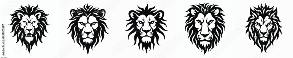 Obraz premium illustration vector graphic of tribal art lion tattoo