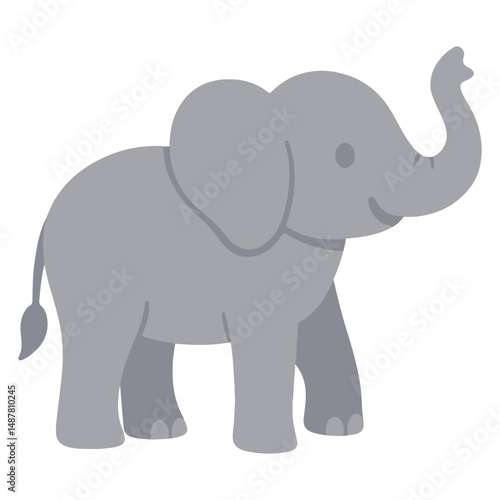 Zoo Elephant  illustration, Colorful Elephant  vector, Colorful Safari Animal Clipart, Animal design sublimation
