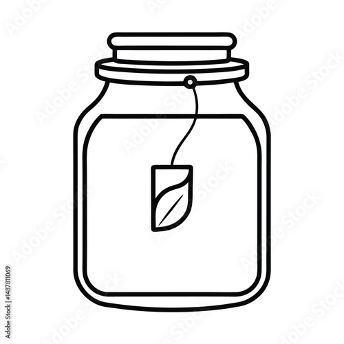 Glass Jar Tea Packaging with Minimalist Label