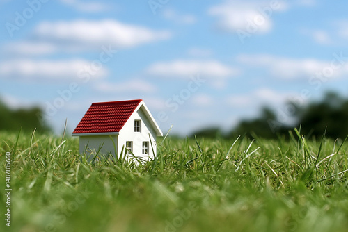 Wallpaper Mural Real estate agent illustrates a property listing in a vibrant outdoor setting during daytime Torontodigital.ca