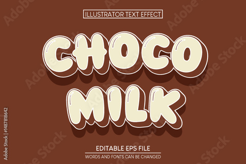 CHOCO MILK TEXT EFFECT