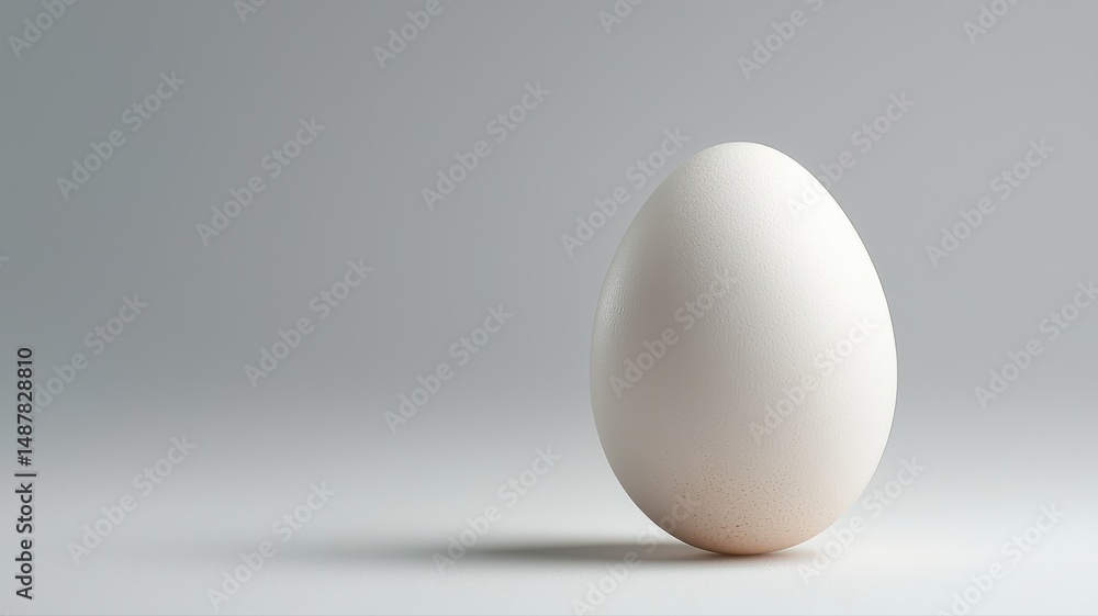 Minimalist White Egg on Grey Background egg white egg single standing upright shadow grey background Minimalist White Egg on Grey Background egg white egg single standing upright shadow grey background