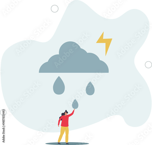 Mental health, psychotherapy and selfcare concept.indignation and resentment upset feelings. character life .