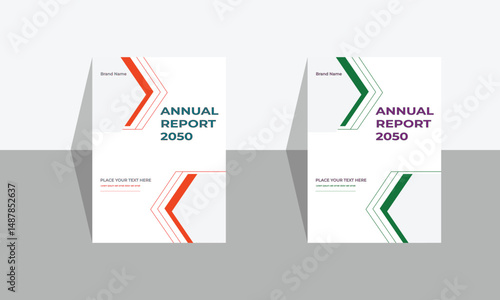 Annual report brochure cover page