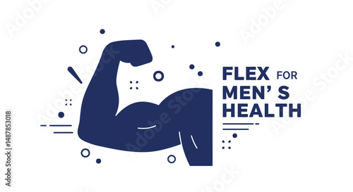 International men's health day vector art.
