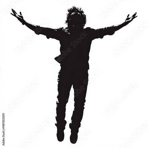 disco dancer silhouette , b...