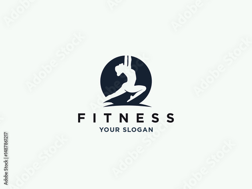 fitness gym or health logo design vector template