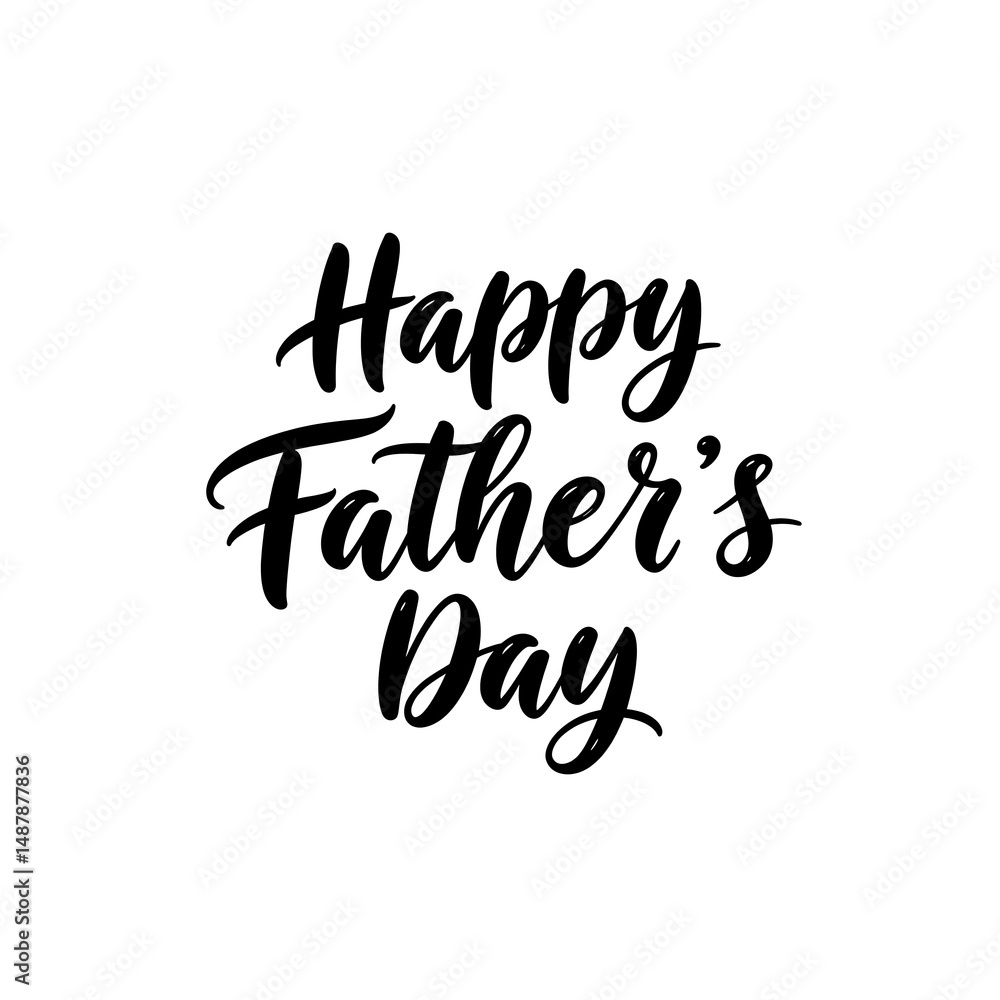 Obraz premium happy Father's Day typography design