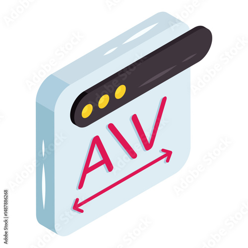 Editable design icon of kerning button 
