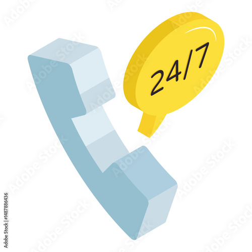 Trendy design icon of helpline 