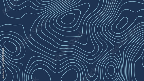 Abstract wavy lines forming a terrain-like pattern.
Minimalist design with looping, curved contours
