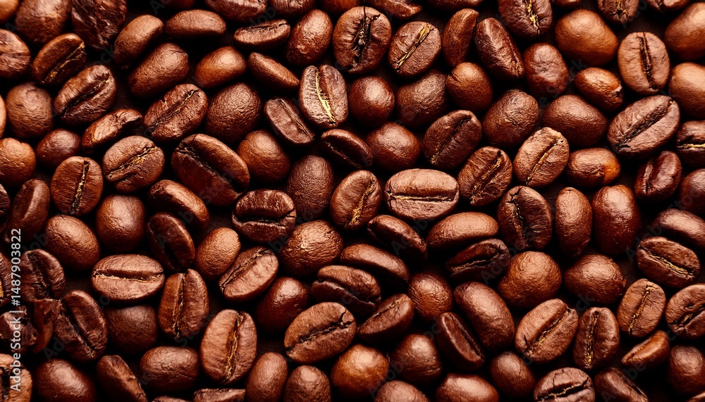 Fototapeta premium coffee beans texture