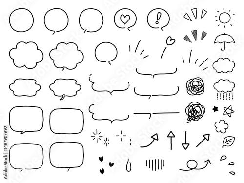 手描きの吹き出し01