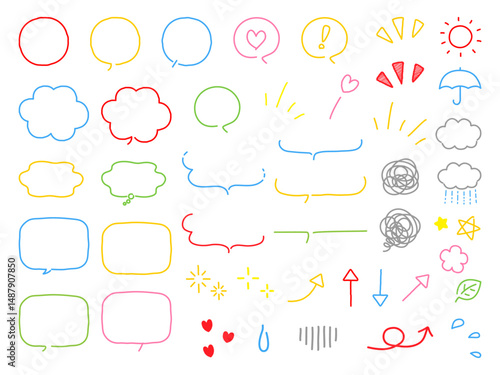 手描きの吹き出し02