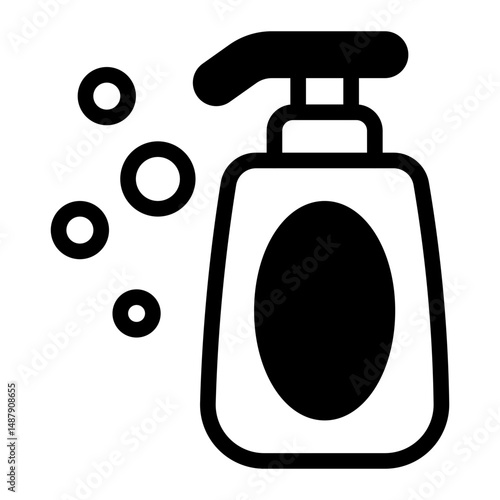 This Shampoo icon is suitable for Beauty Salon, Spa, Barber Shop, etc