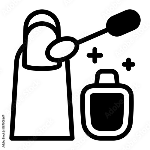 This Nail polish icon is suitable for Beauty Salon, Spa, Barber Shop, etc