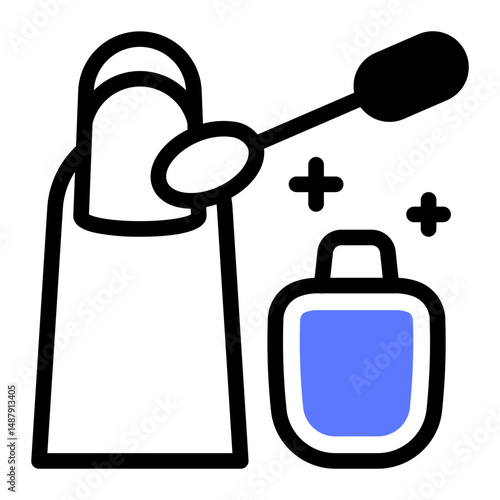 This Nail polish icon is suitable for Beauty Salon, Spa, Barber Shop, etc
