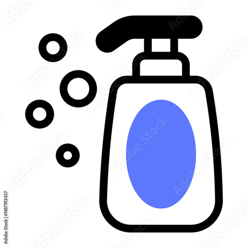 This Shampoo icon is suitable for Beauty Salon, Spa, Barber Shop, etc