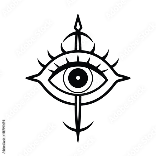 Leviathan Cross Embedded In Titans Eye