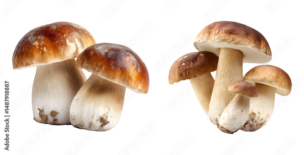 Fototapeta premium mushrooms isolated on white background