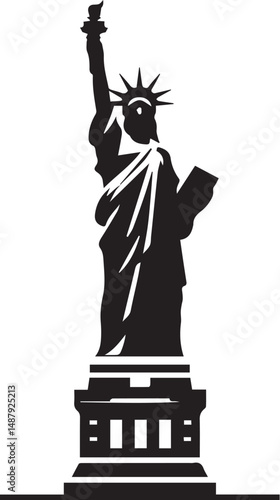 Statue of Liberty Vector silhouette