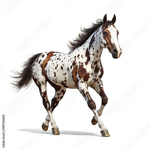 Photo of Appaloosa Horse Isolated on white background