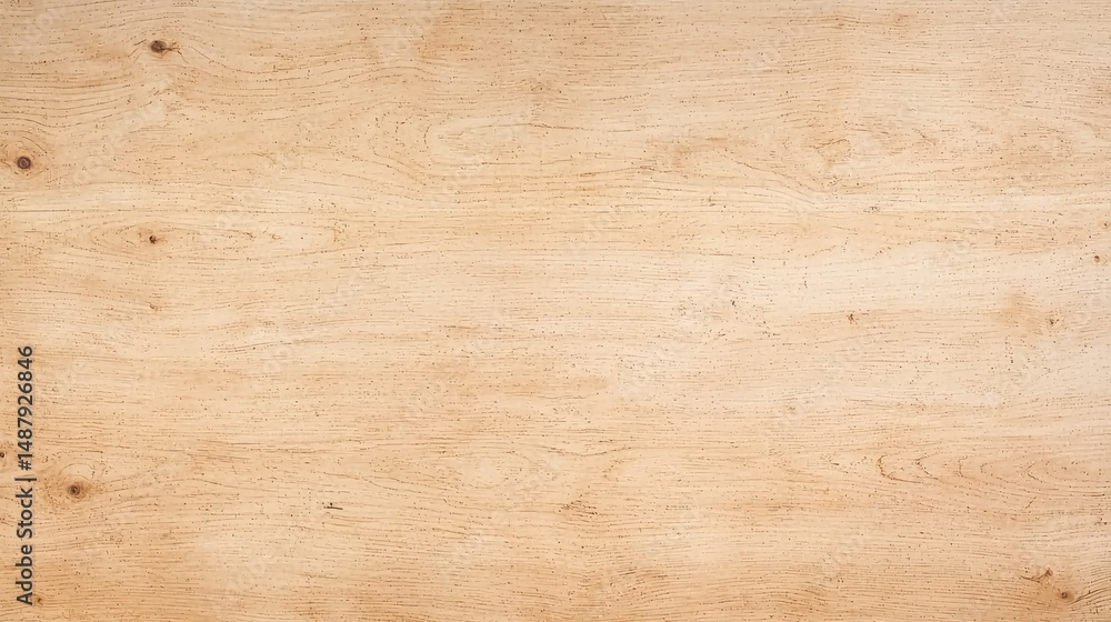 Close-up view of a light beige wood panel surface. Close-up view of a light beige wood panel surface.