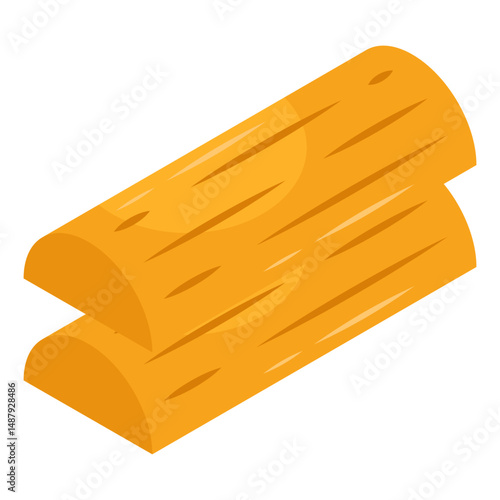 A unique design icon of wood planks 