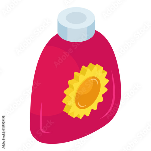 A creative design icon of sunblock 