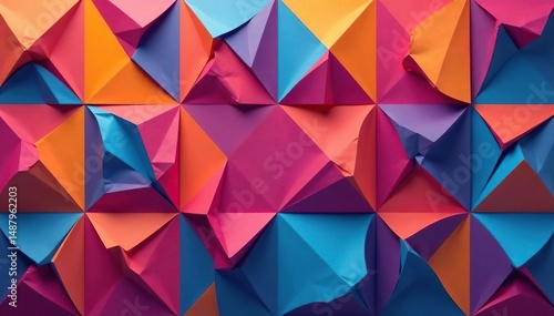 Simple geometric shapes forming a repeating design , background, structure