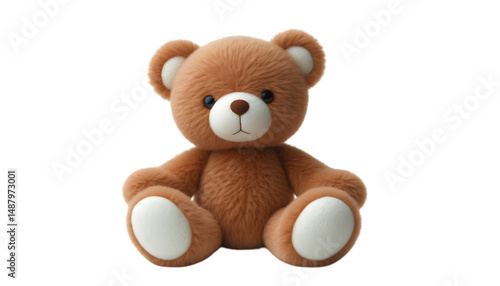 Teddy Bear Isolated on White Background