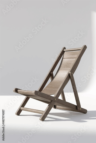 beach chair isolated