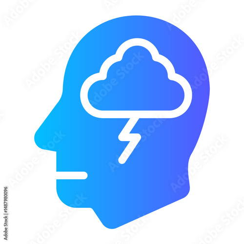 anxiety gradient icon
