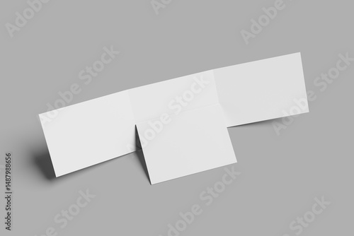 Trifold Landscape Brochure Mockup