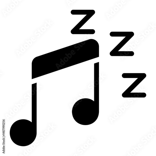 lullaby glyph icon