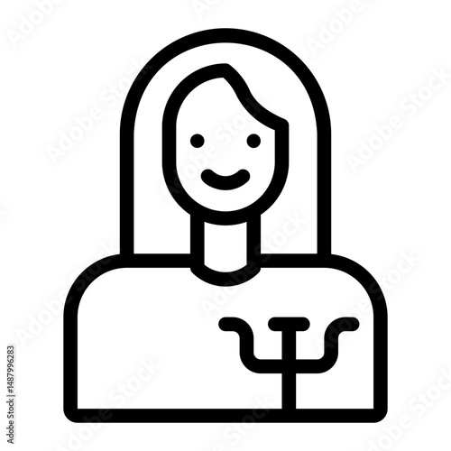 psychologist line icon