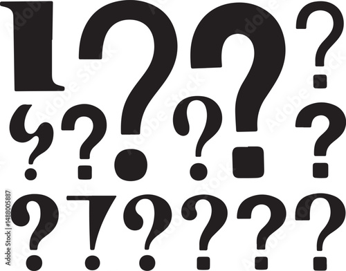 a sat of Comparison of Various Punctuation Marks and Symbols in Typography