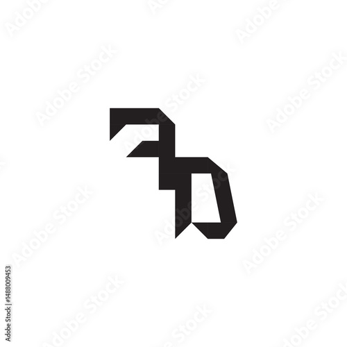 Free Download Initial monogram sport FD  design modern futuristic logo alphabet esport gaming Alphabet - GFXLoad