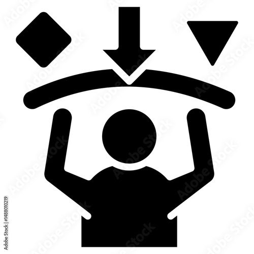 Resistance glyph icon