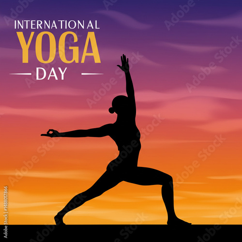 International Yoga Day Silh...