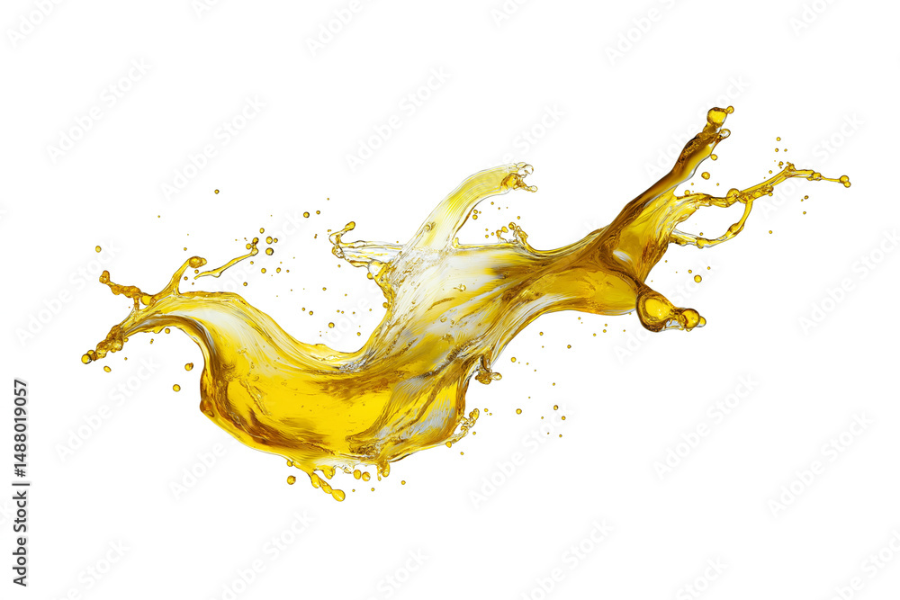 Fototapeta premium dynamic splash of liquid isolated on white background