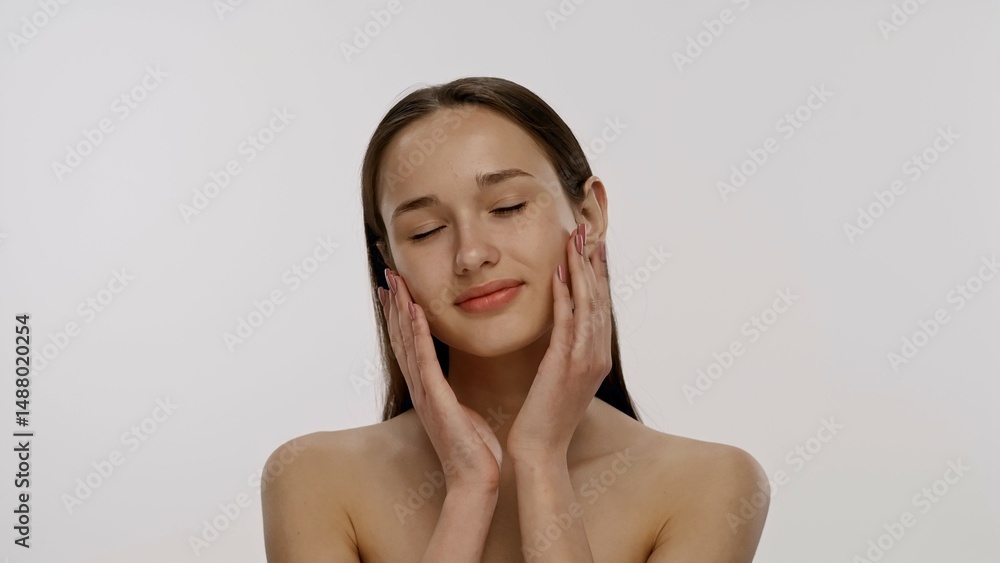 Portrait of a Young Woman with Neutral Expression Portrait of a Young Woman with Neutral Expression